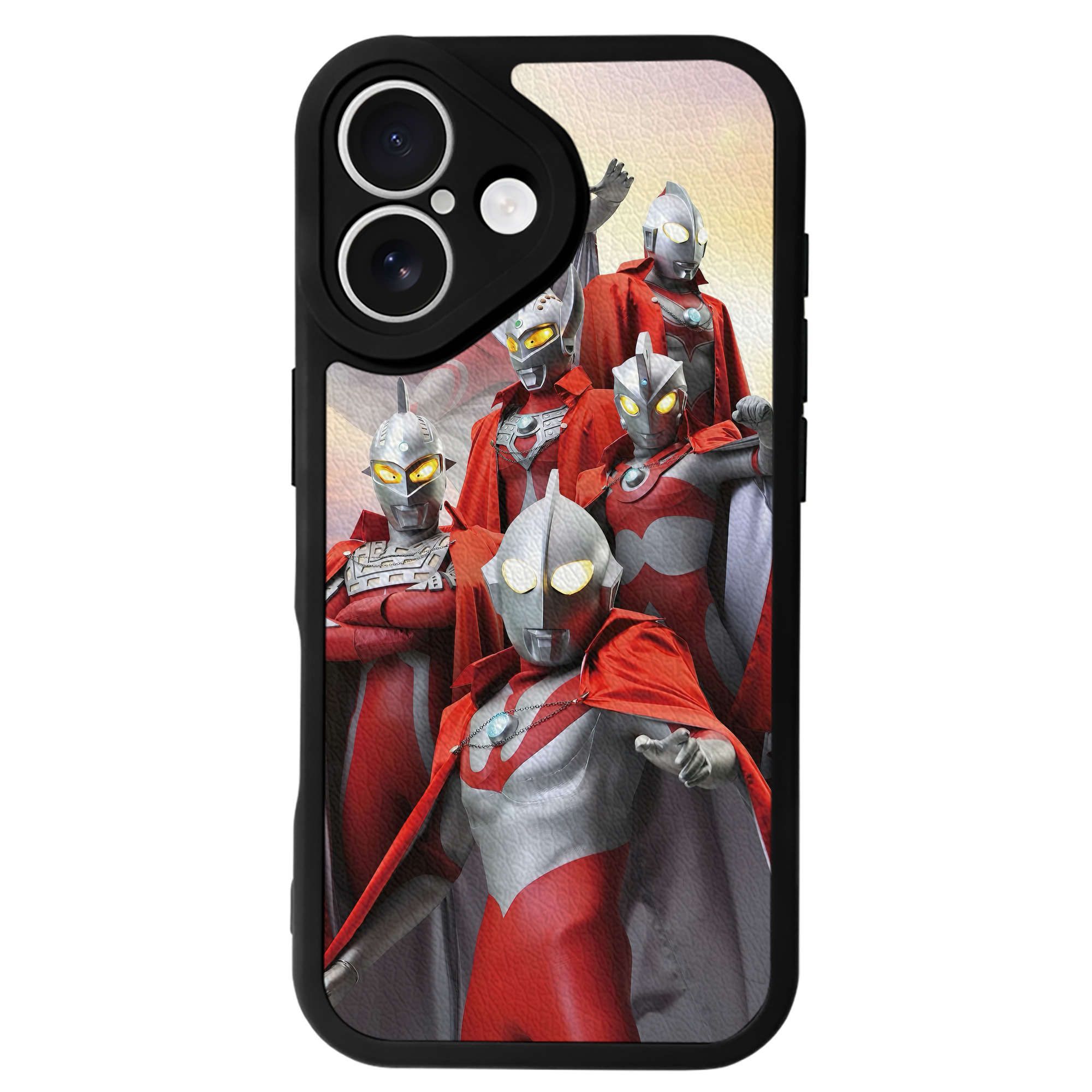 （画像用） ウルトラマン Ultraman 【iPhone 16シリーズ対応】シリコンスマホケース（レザー調） 材質：シリコン